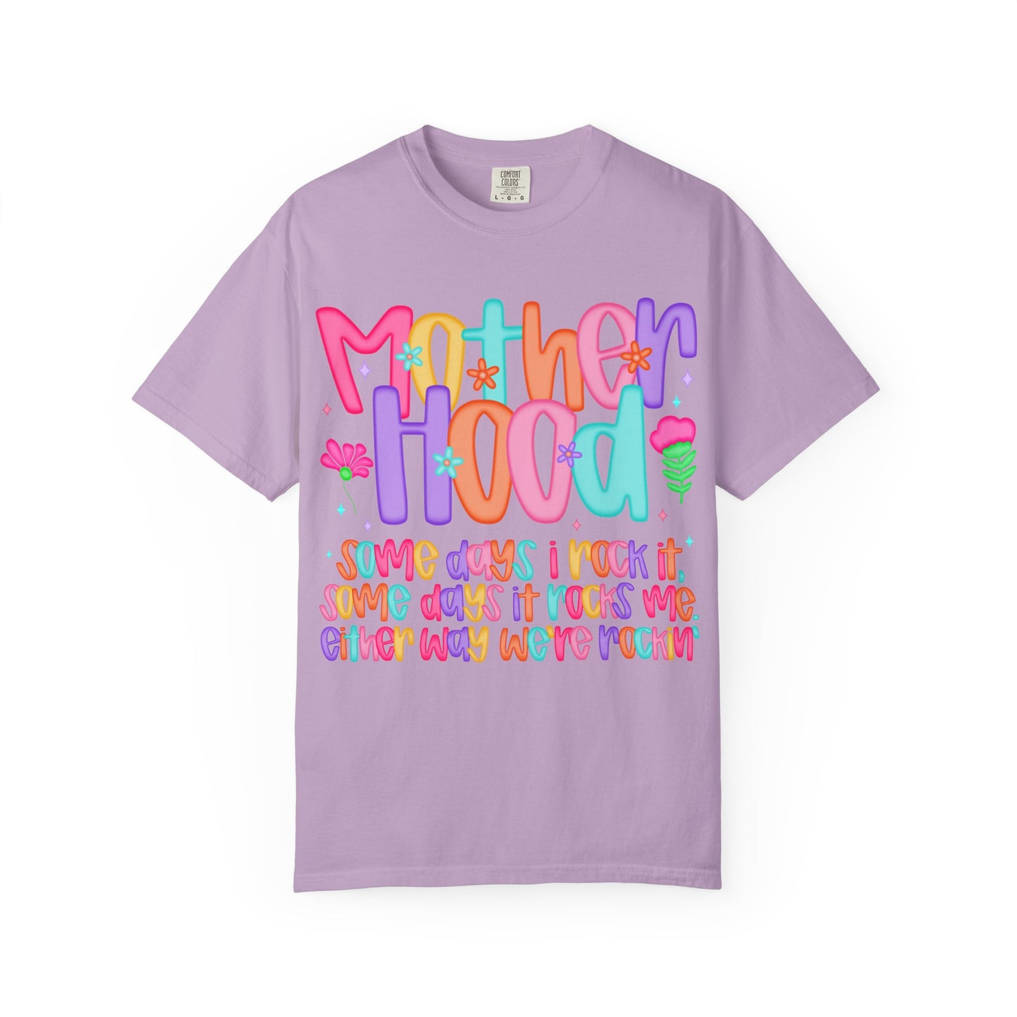 Motherhood Vibes Garment-Dyed T-Shirt | Creative Design for Moms
