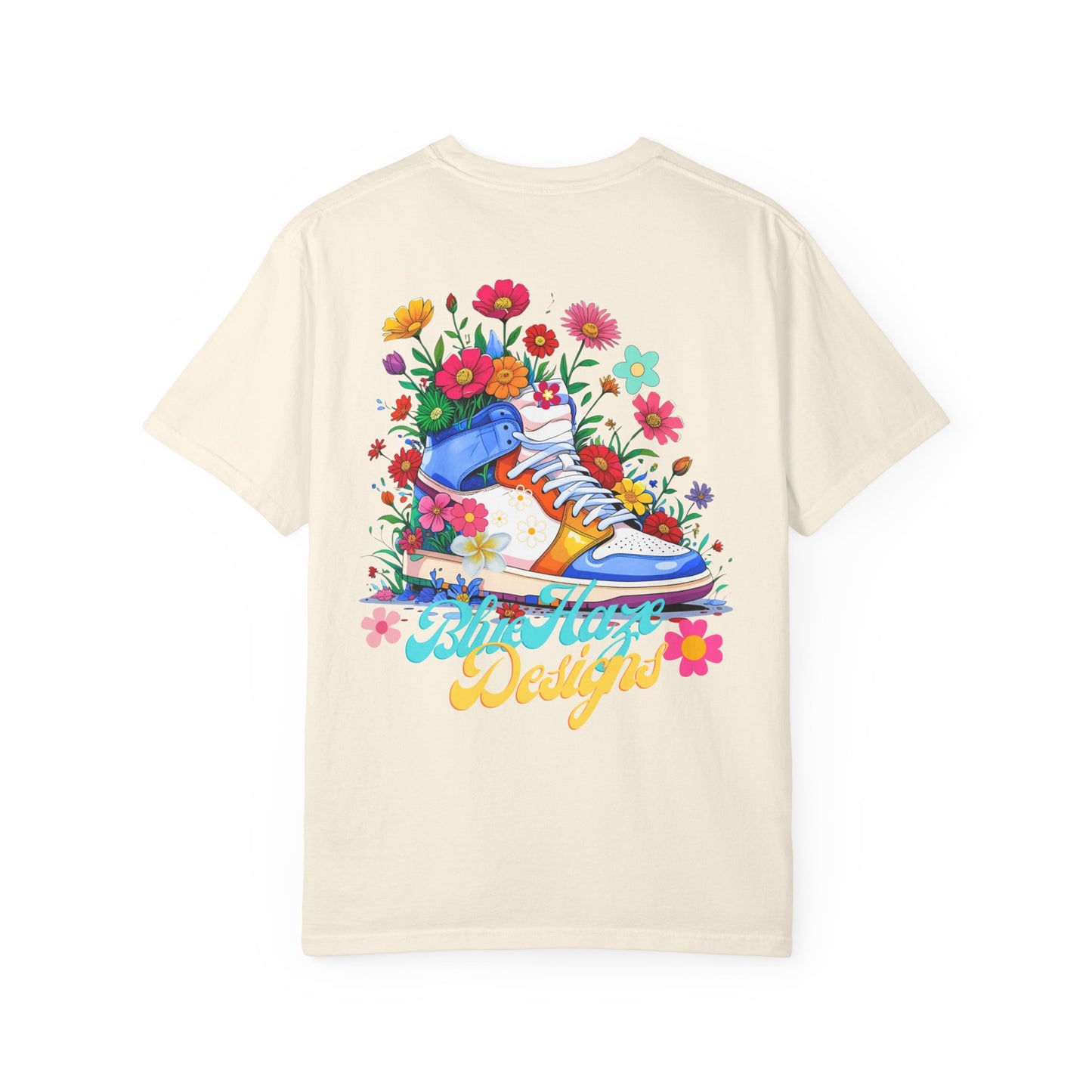 BlueHaze Floral Shoe Vibes T-Shirt