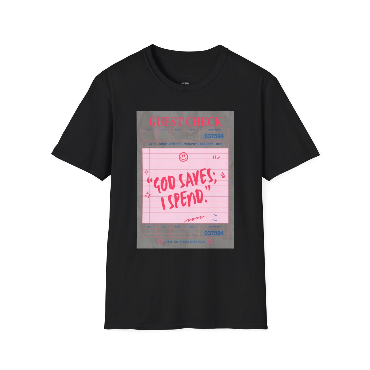 God Saves, I Spend T-Shirt - Fun and Trendy Graphic Tee