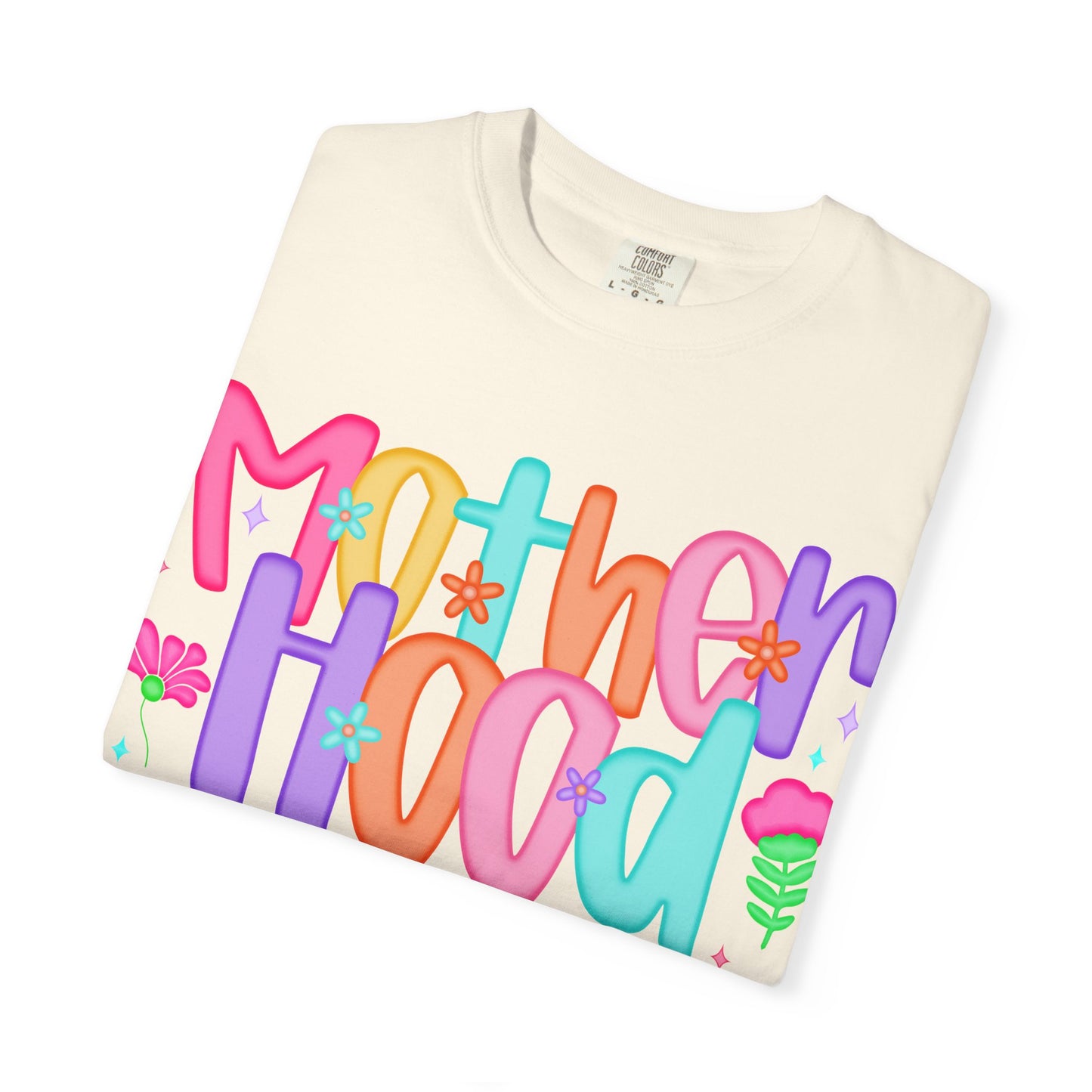 Motherhood Vibes Garment-Dyed T-Shirt | Creative Design for Moms