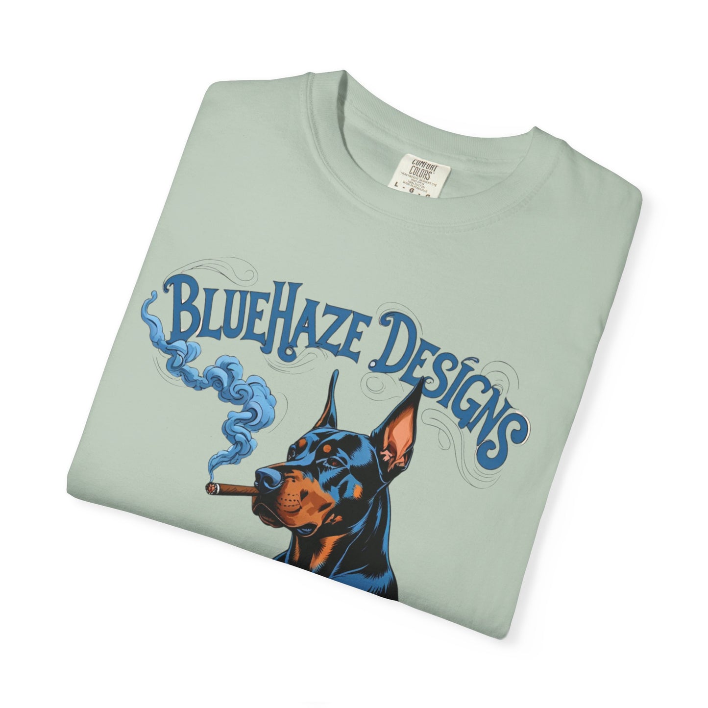 BlueHaze Doberman Graphic T-Shirt, Unisex Tee, Vintage Dog Apparel, Dog Lover Gift, Casual Streetwear