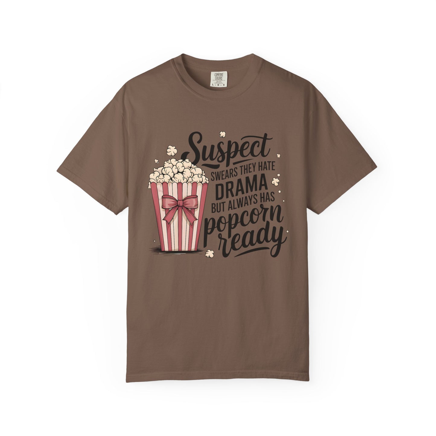 Popcorn Drama Tee, Unisex Graphic T-Shirt, Movie Lover Gift, Casual Wear, Fun Gift for Friends, Humor Top