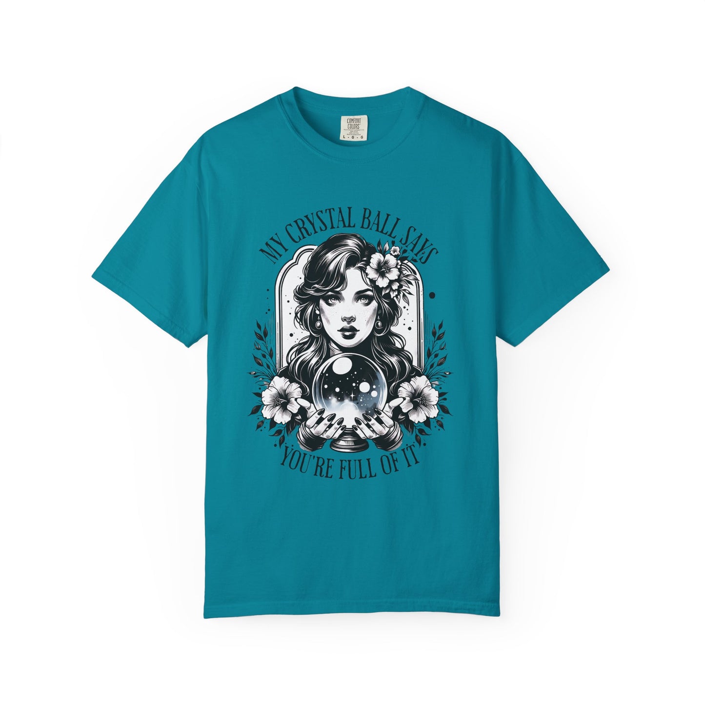 My Crystal Ball Says T-Shirt, Boho Style Tee, Gift for Her, Mystic Apparel, Horoscope Outfit