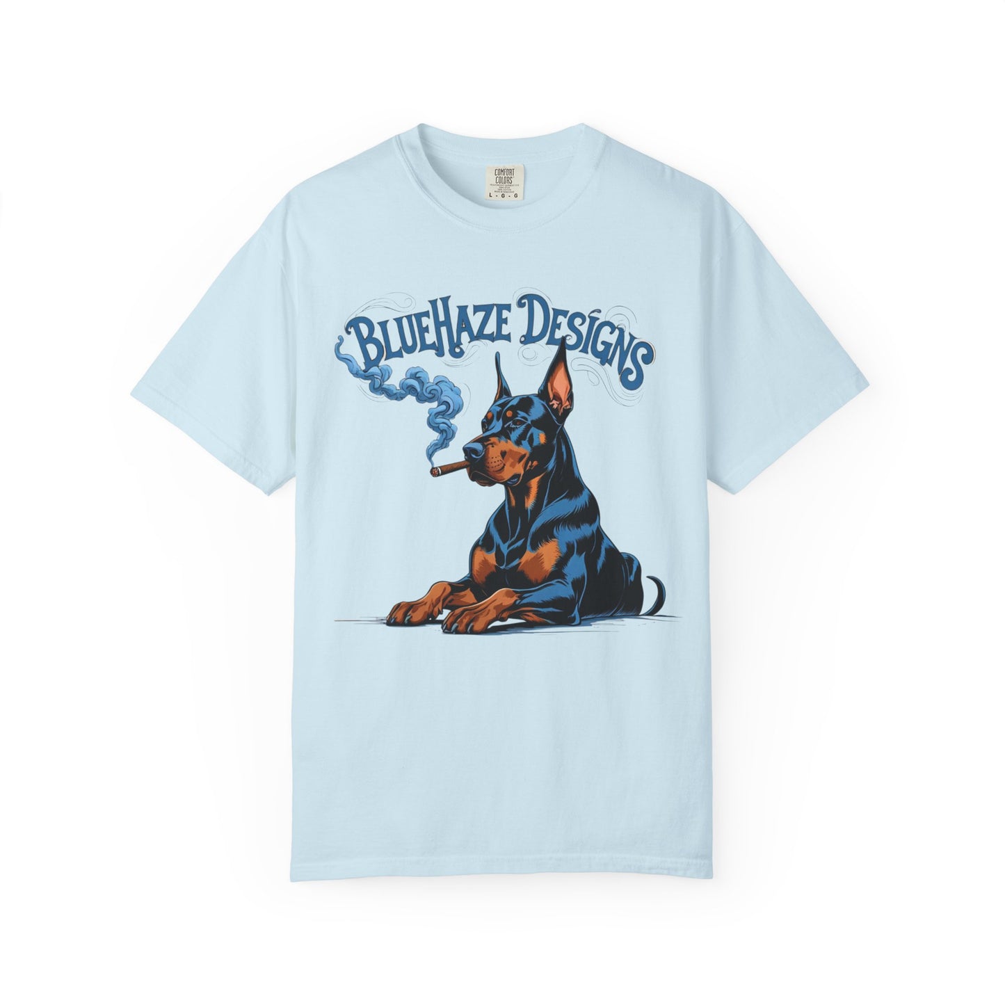 BlueHaze Doberman Graphic T-Shirt, Unisex Tee, Vintage Dog Apparel, Dog Lover Gift, Casual Streetwear