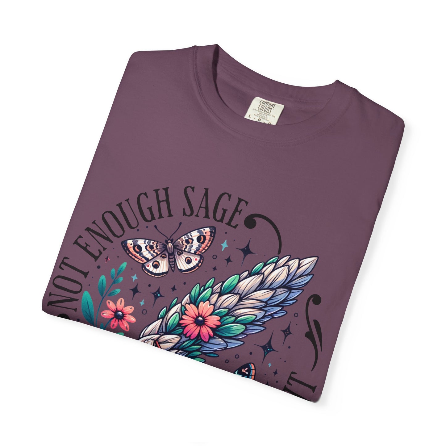 Bohemian Sage T-Shirt, Cute Witchy Tee, Gifts for Nature Lovers, Plant Mother Shirt, Butterfly Graphic Tee, Casual Everyday Wear