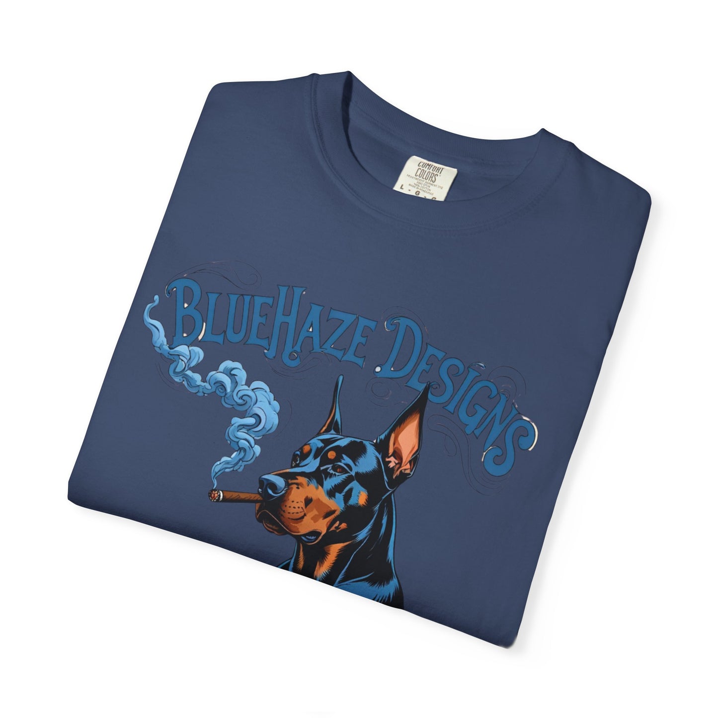 BlueHaze Doberman Graphic T-Shirt, Unisex Tee, Vintage Dog Apparel, Dog Lover Gift, Casual Streetwear