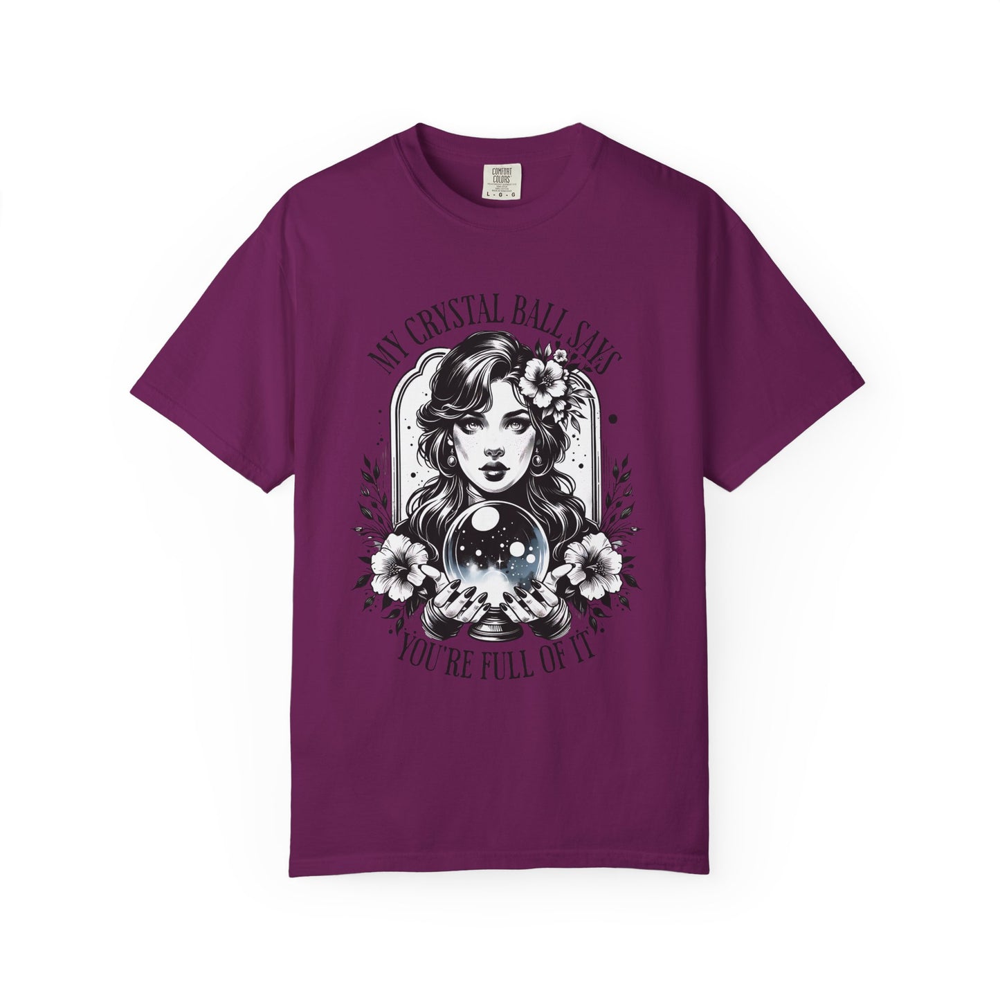 My Crystal Ball Says T-Shirt, Boho Style Tee, Gift for Her, Mystic Apparel, Horoscope Outfit