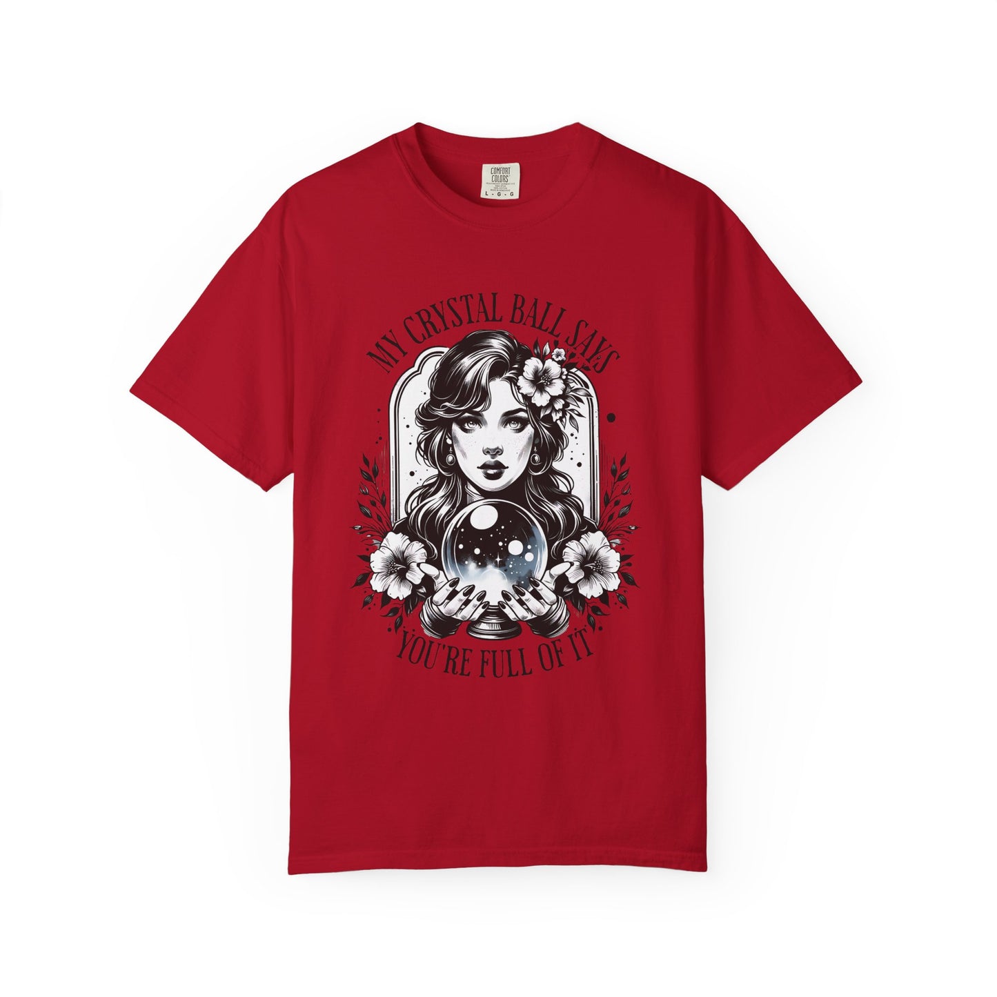 My Crystal Ball Says T-Shirt, Boho Style Tee, Gift for Her, Mystic Apparel, Horoscope Outfit