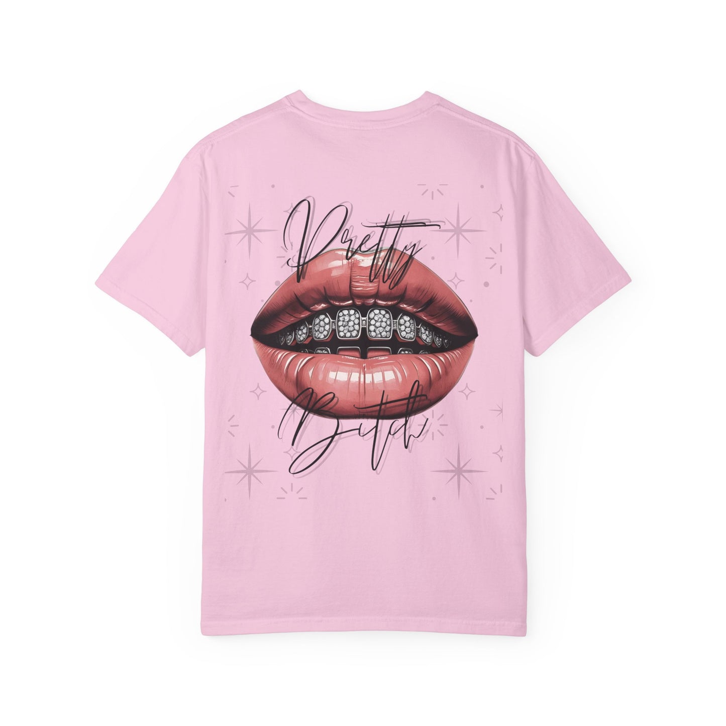 "Pretty B" Unisex Graphic Tee with Bold Lips Design, Trendy Fashion Shirt