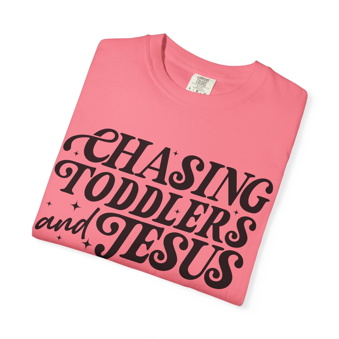Chasing Toddlers and Jesus Unisex T-shirt, Family Reunion Shirt, Christian Apparel, Toddler Chaser Tee, Faith-Based