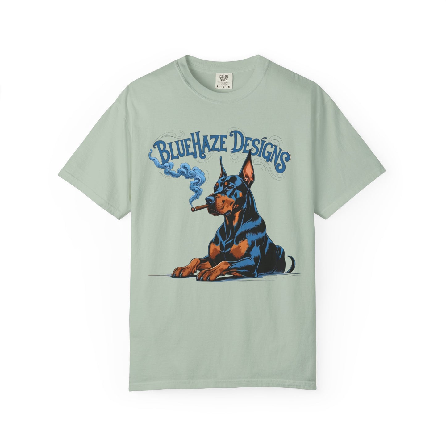 BlueHaze Doberman Graphic T-Shirt, Unisex Tee, Vintage Dog Apparel, Dog Lover Gift, Casual Streetwear