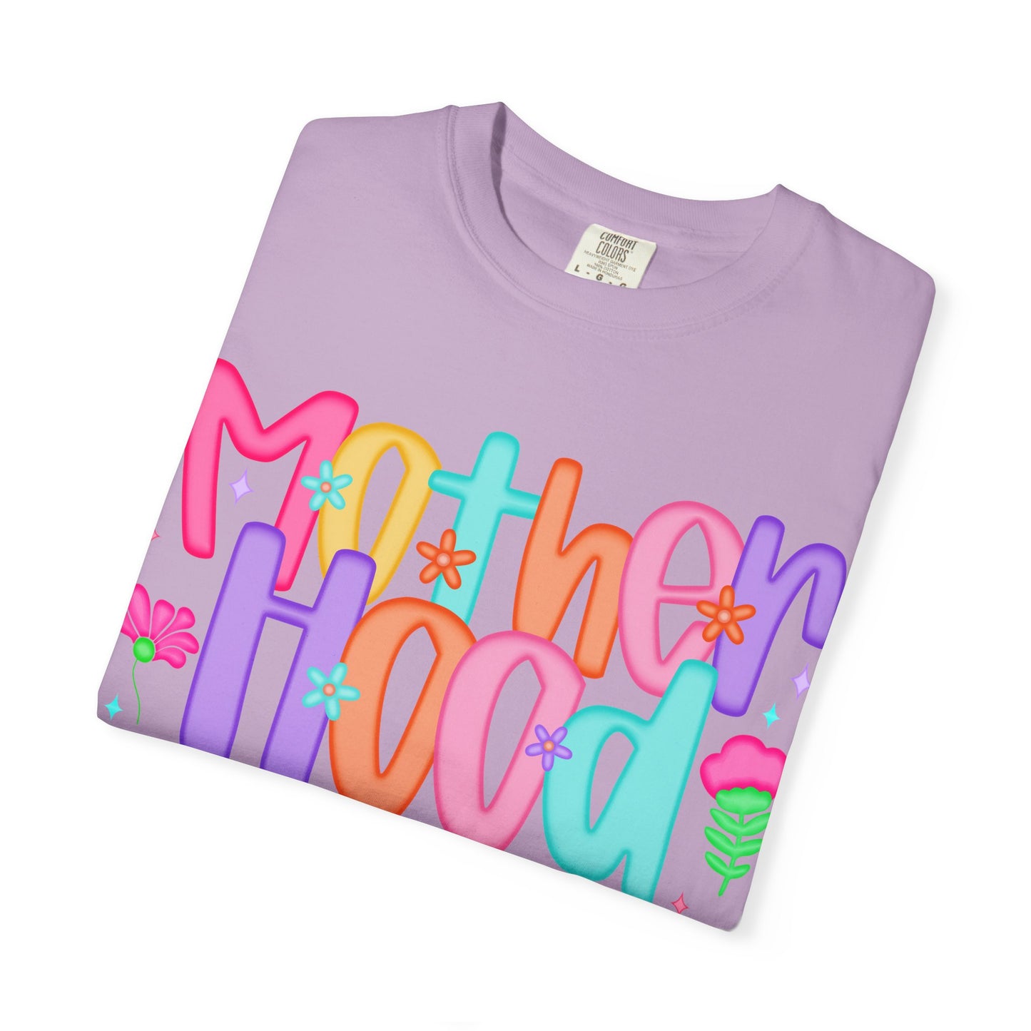 Motherhood Vibes Garment-Dyed T-Shirt | Creative Design for Moms
