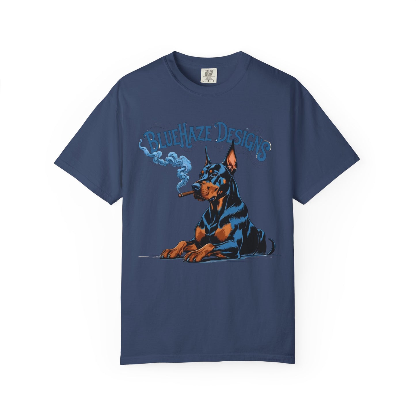 BlueHaze Doberman Graphic T-Shirt, Unisex Tee, Vintage Dog Apparel, Dog Lover Gift, Casual Streetwear