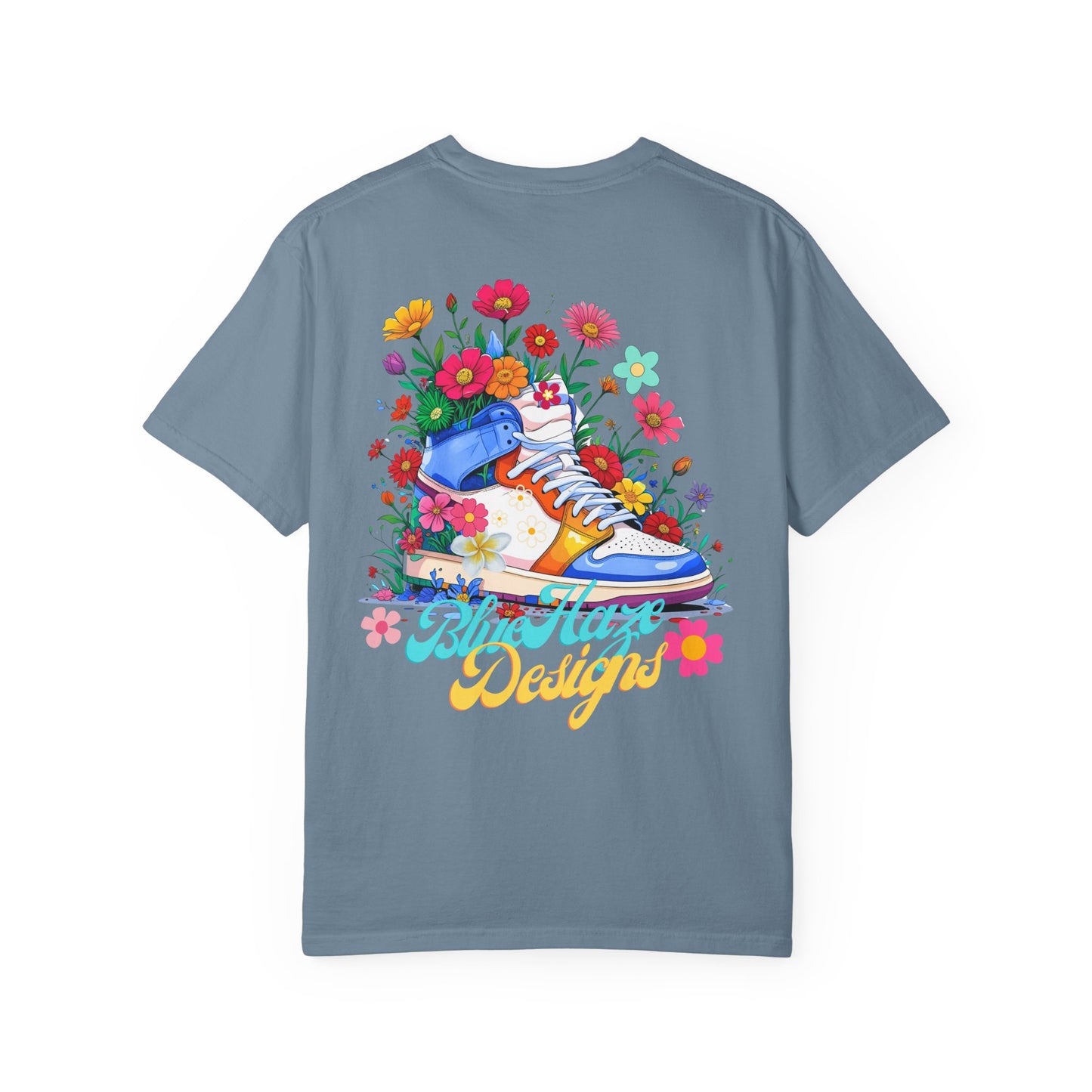 BlueHaze Floral Shoe Vibes T-Shirt