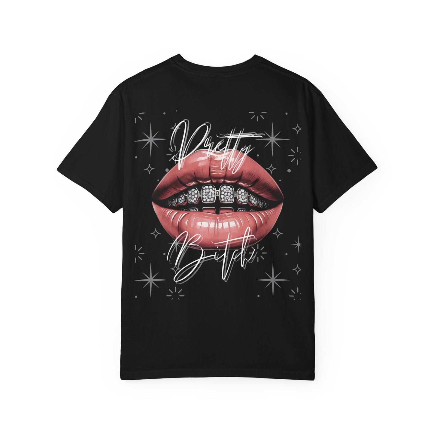 "Pretty B" Unisex Graphic Tee with Bold Lips Design, Trendy Fashion Shirt