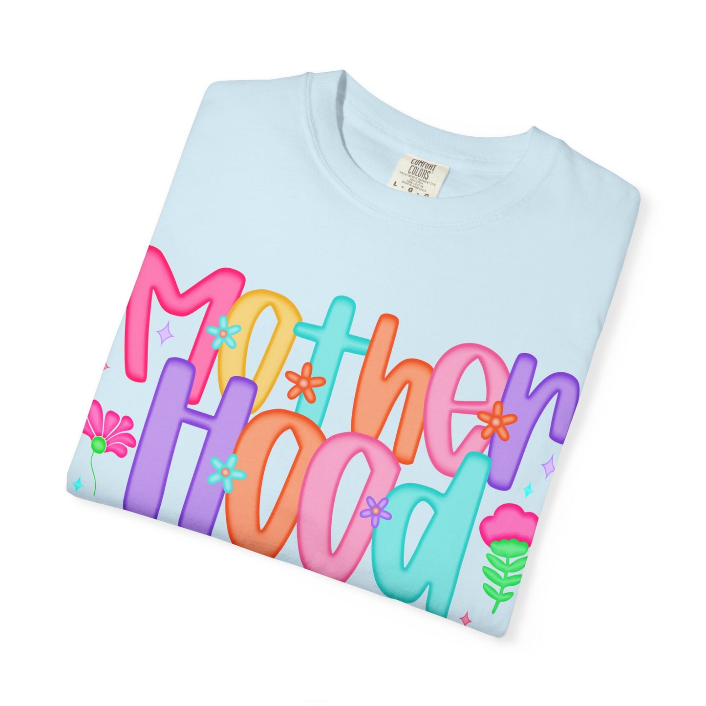 Motherhood Vibes Garment-Dyed T-Shirt | Creative Design for Moms