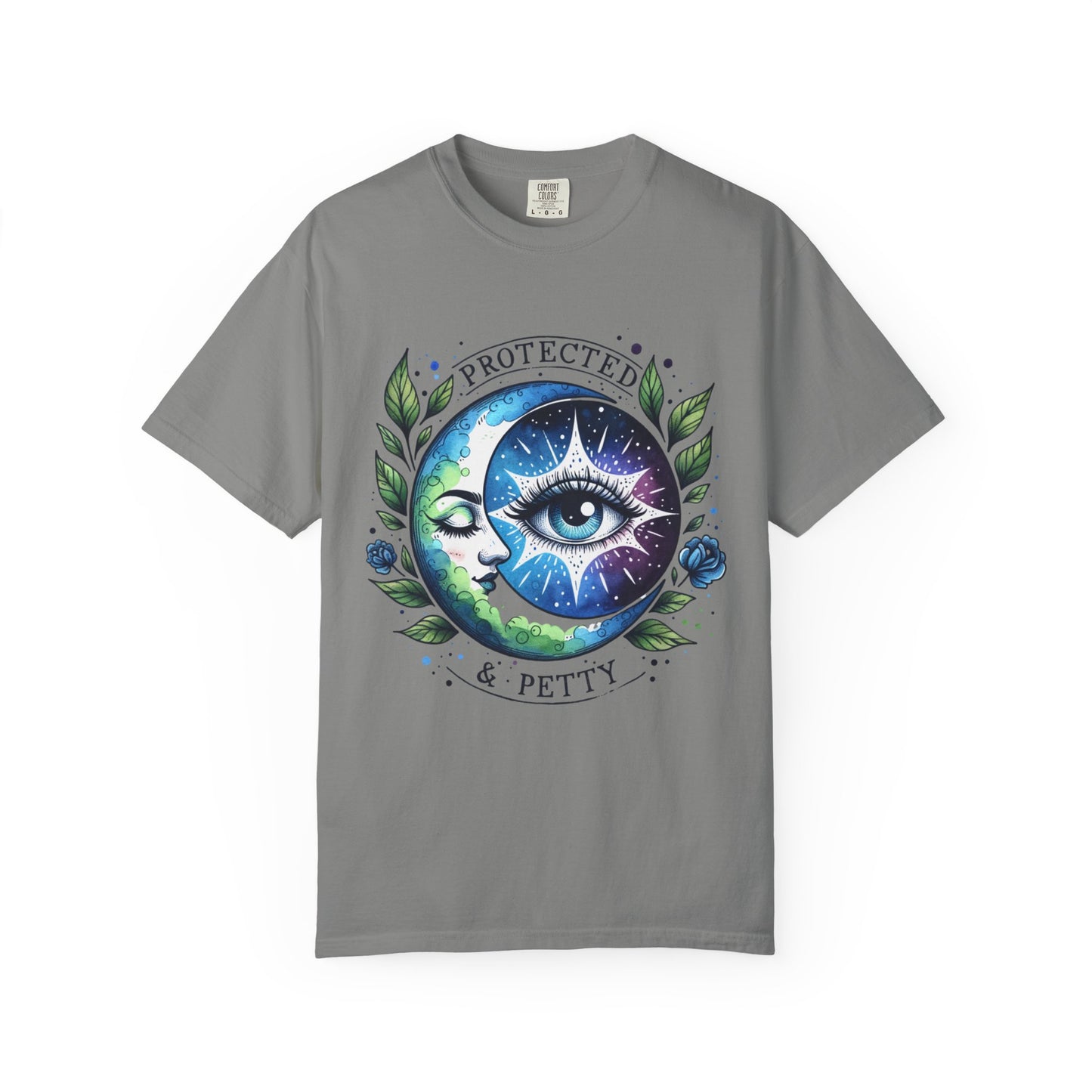Mystical Sun and Moon T-Shirt - Cosmic Protected & Petty Tee for Spiritual Souls, Astrology and Boho Style Fashion