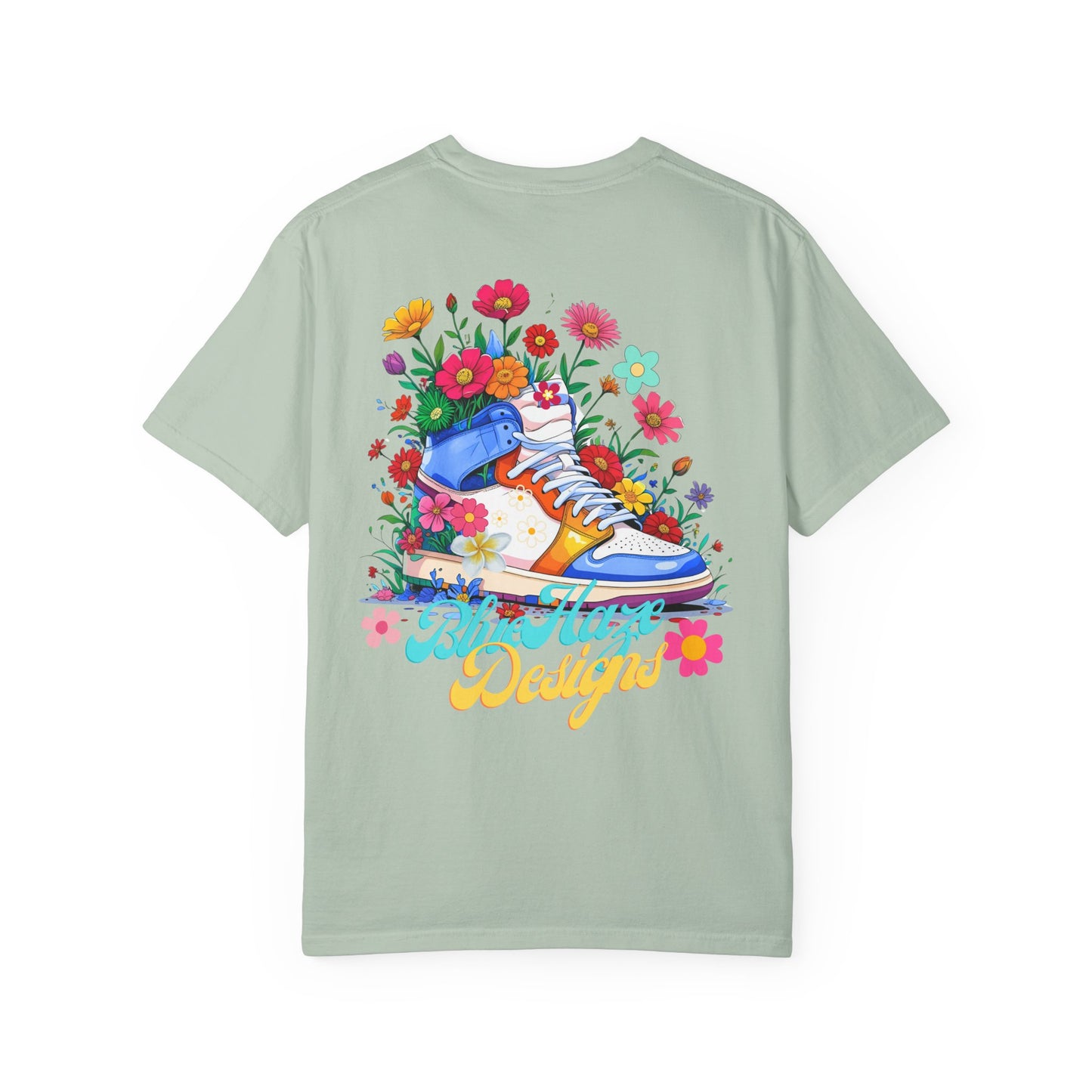 BlueHaze Floral Shoe Vibes T-Shirt