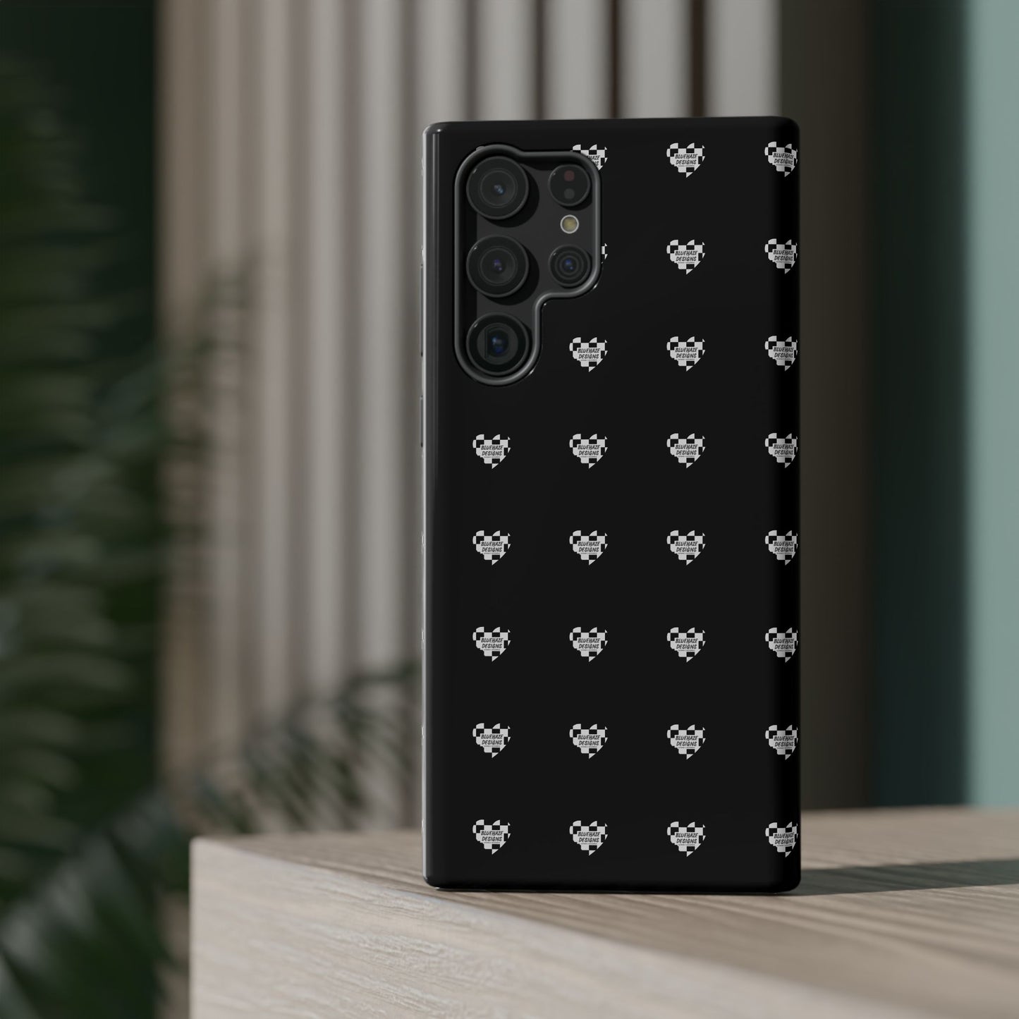 BlueHaze Designs Heart Pattern logo Phone case