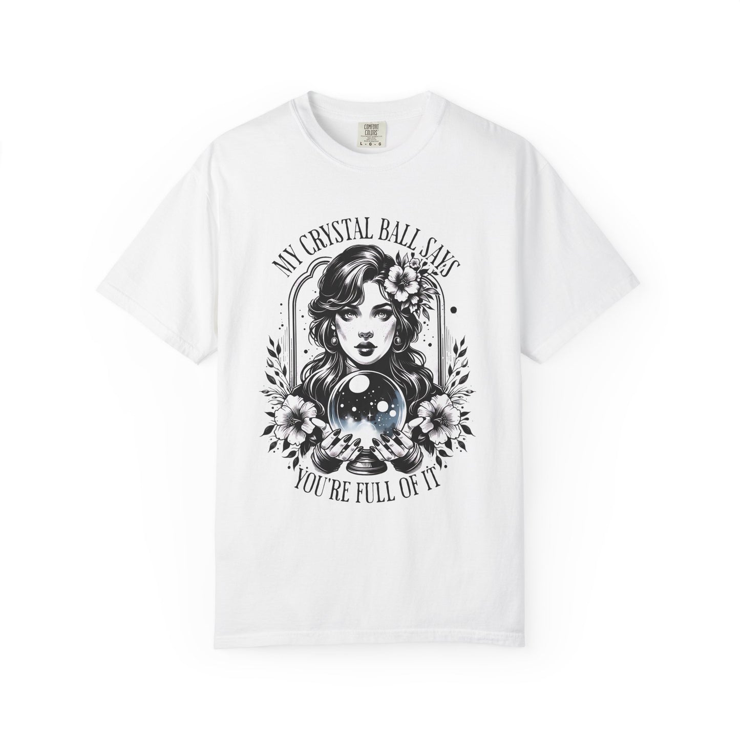 My Crystal Ball Says T-Shirt, Boho Style Tee, Gift for Her, Mystic Apparel, Horoscope Outfit