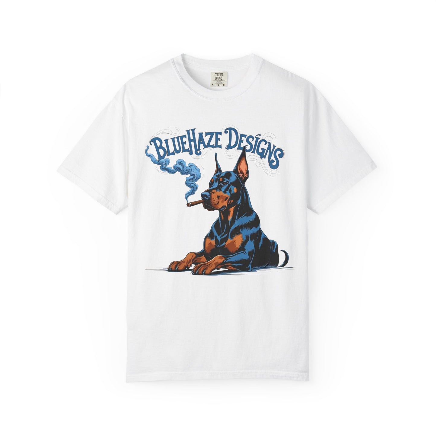 BlueHaze Doberman Graphic T-Shirt, Unisex Tee, Vintage Dog Apparel, Dog Lover Gift, Casual Streetwear
