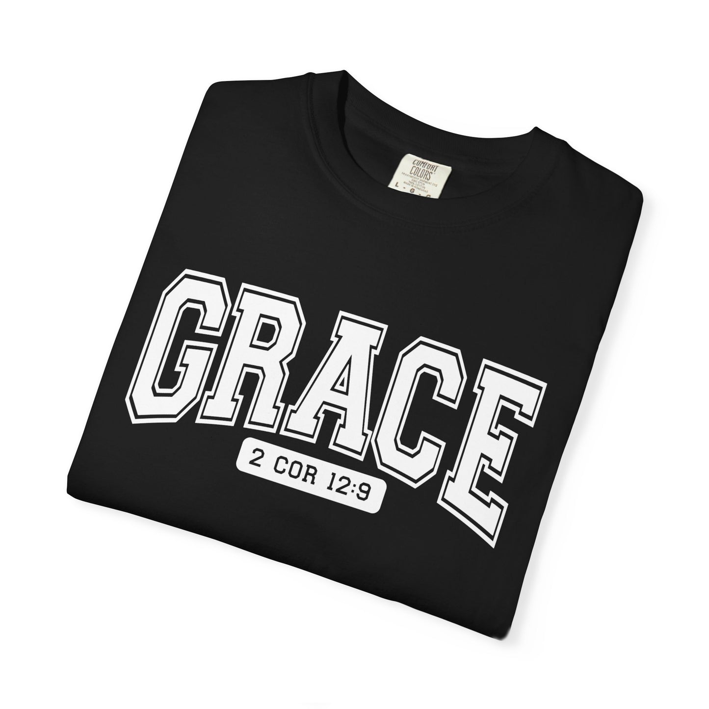 Unisex Garment-Dyed T-shirt with Grace Design, Inspirational Apparel, Faith-Based Gift, Casual Everyday Wear, Versatile Christian Tee