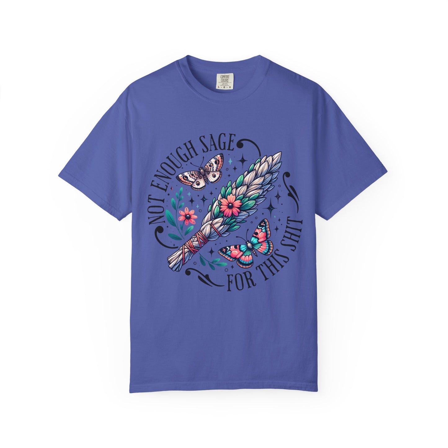 Bohemian Sage T-Shirt, Cute Witchy Tee, Gifts for Nature Lovers, Plant Mother Shirt, Butterfly Graphic Tee, Casual Everyday Wear