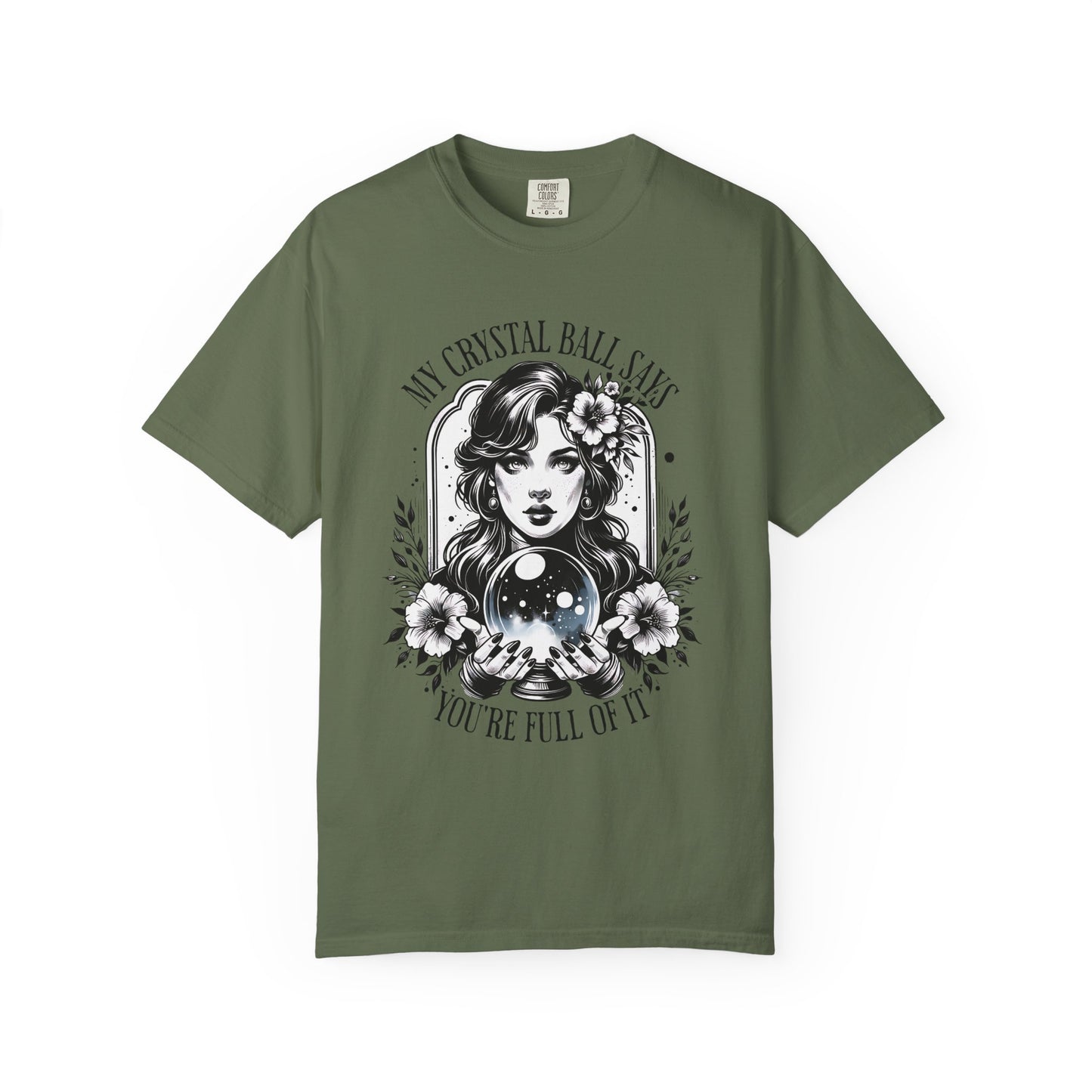My Crystal Ball Says T-Shirt, Boho Style Tee, Gift for Her, Mystic Apparel, Horoscope Outfit