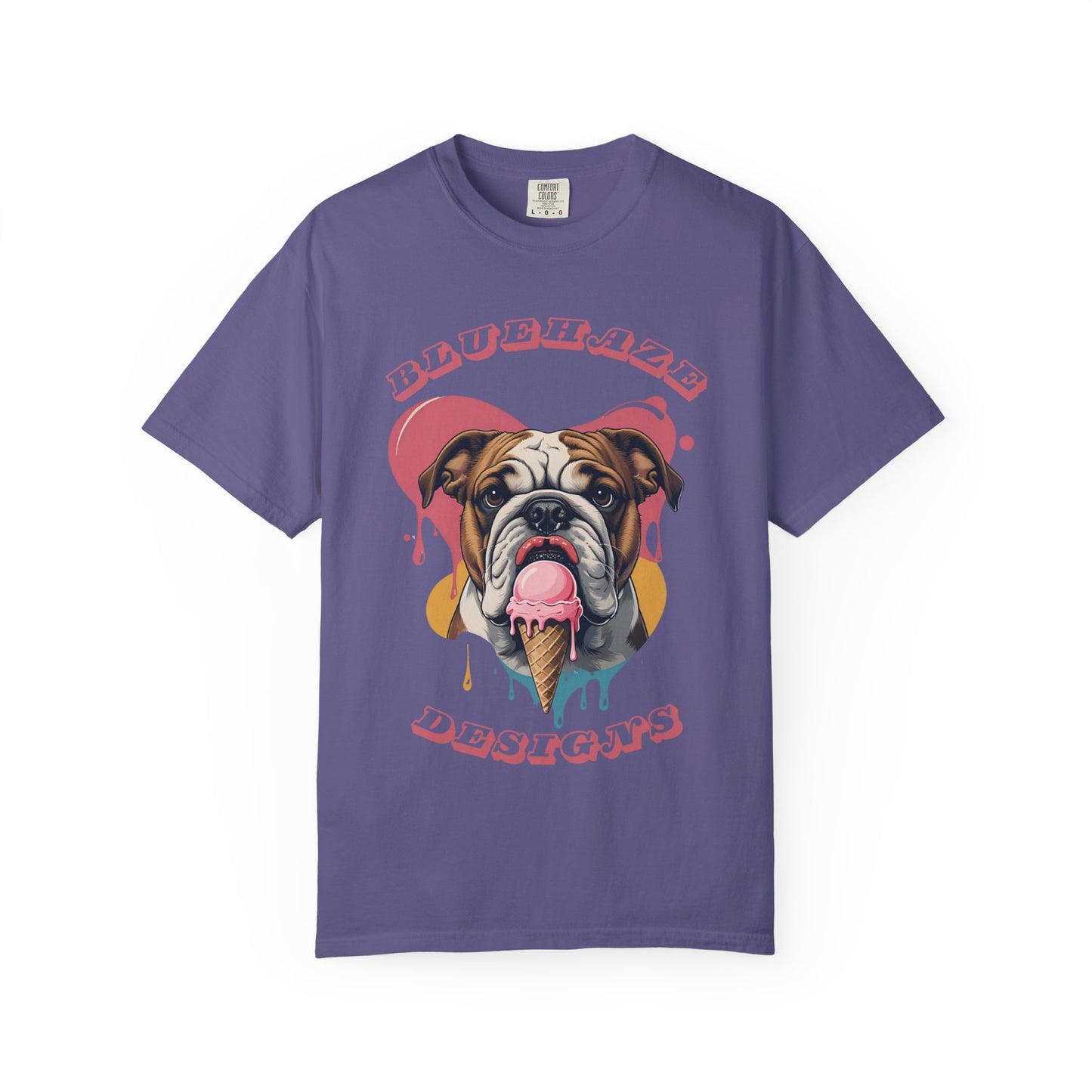 BlueHaze Colorful Dog Illustration T-Shirt, Pet Lover's Tee, Gift for Dog Owners, Summer Fashion, Unisex T-Shirt