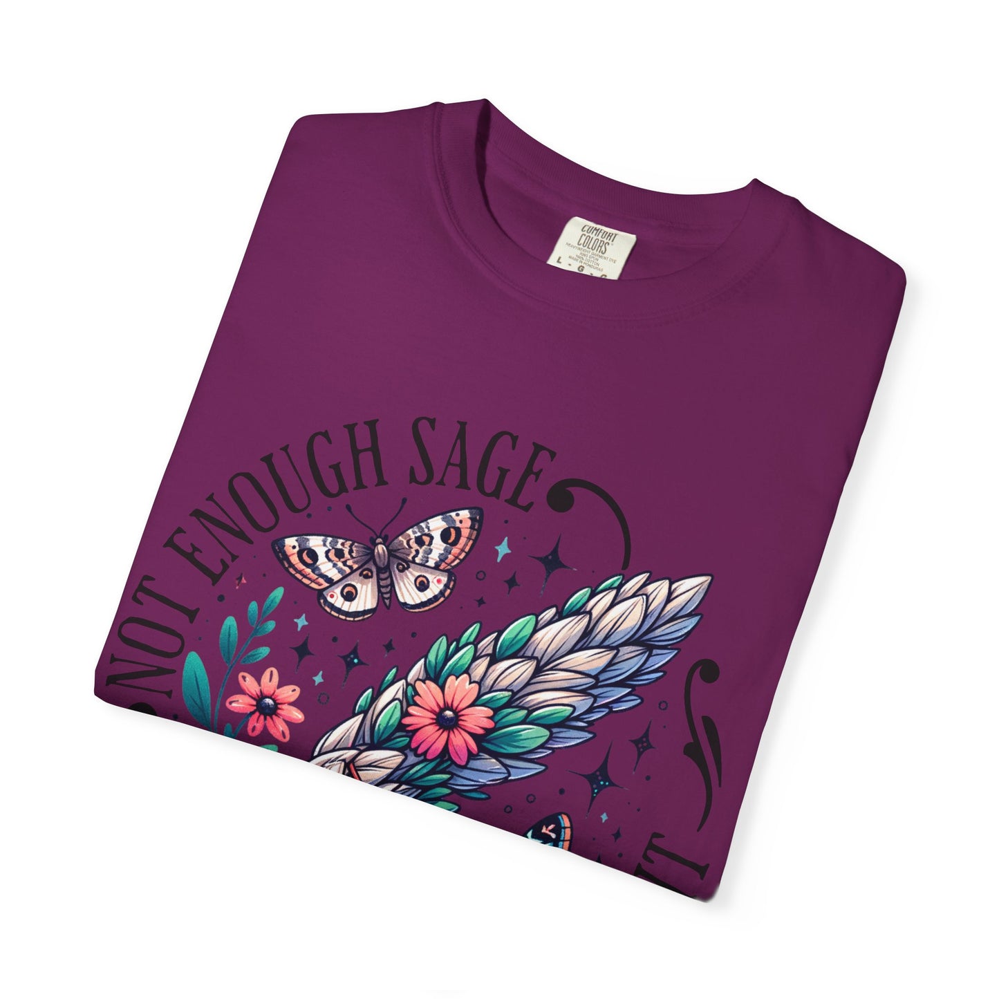 Bohemian Sage T-Shirt, Cute Witchy Tee, Gifts for Nature Lovers, Plant Mother Shirt, Butterfly Graphic Tee, Casual Everyday Wear