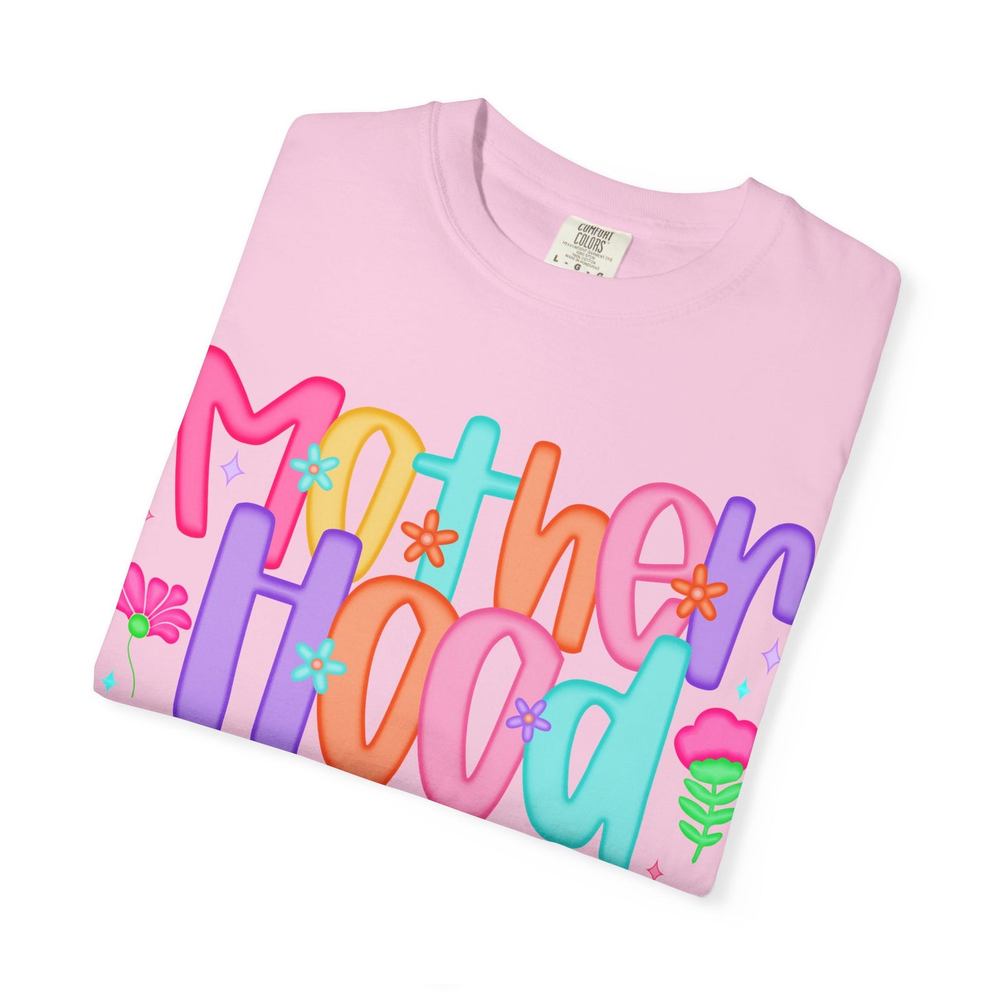 Motherhood Vibes Garment-Dyed T-Shirt | Creative Design for Moms