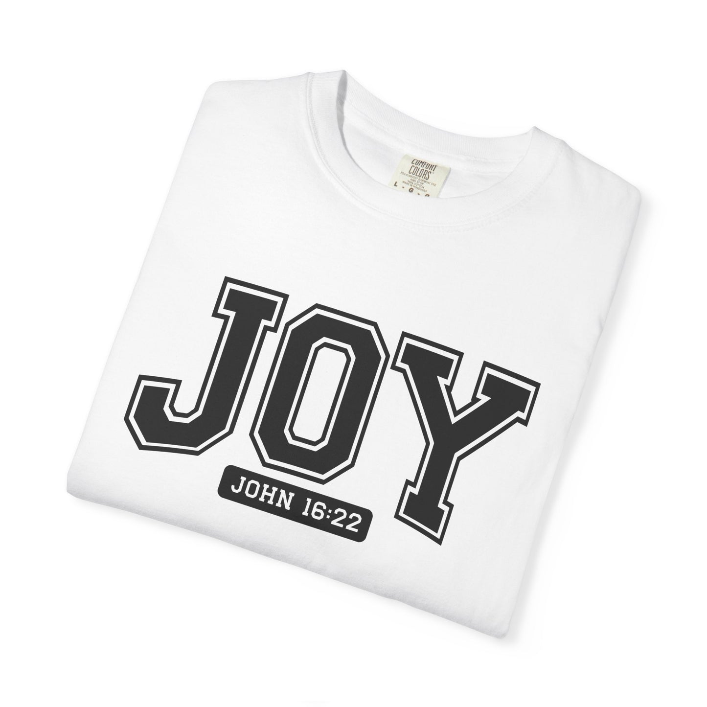 Unisex Joy T-Shirt, Christian Gift, Inspirational Tee, Scripture Apparel, Casual Outfit, Faith-Based Clothing