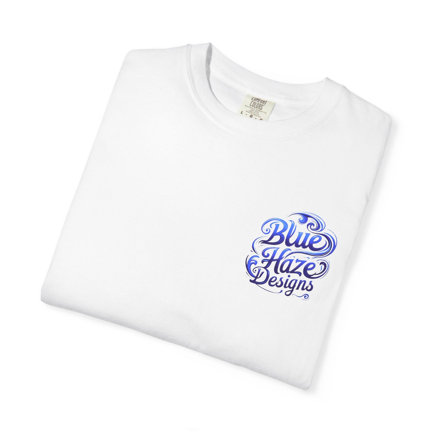 Blue Haze Designs Swirl logo Unisex Garment-Dyed T-Shirt