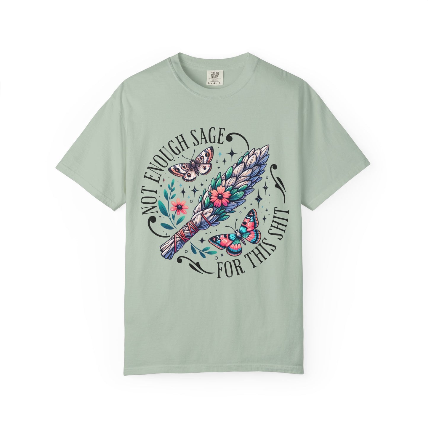 Bohemian Sage T-Shirt, Cute Witchy Tee, Gifts for Nature Lovers, Plant Mother Shirt, Butterfly Graphic Tee, Casual Everyday Wear