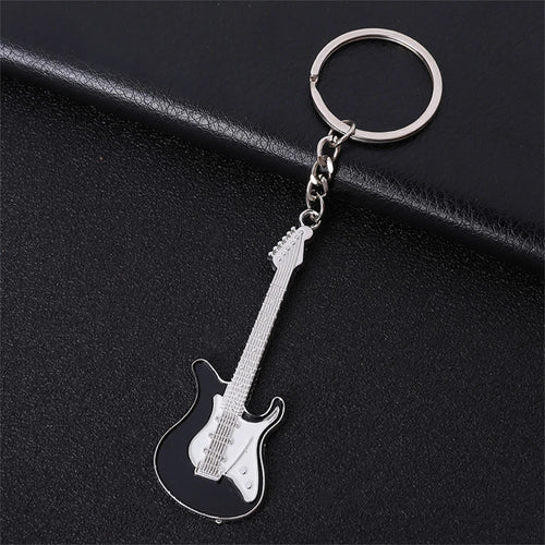 Creative Mini Musical Instruments Guitar Keychain Multi-Color