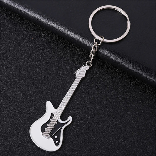 Creative Mini Musical Instruments Guitar Keychain Multi-Color