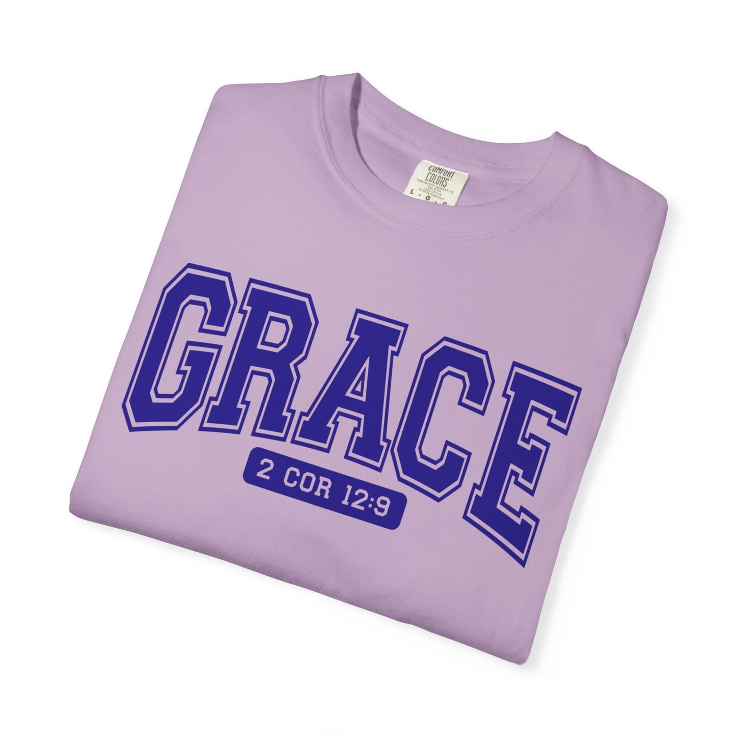 Unisex Garment-Dyed T-shirt with Grace Design, Inspirational Apparel, Faith-Based Gift, Casual Everyday Wear, Versatile Christian Tee