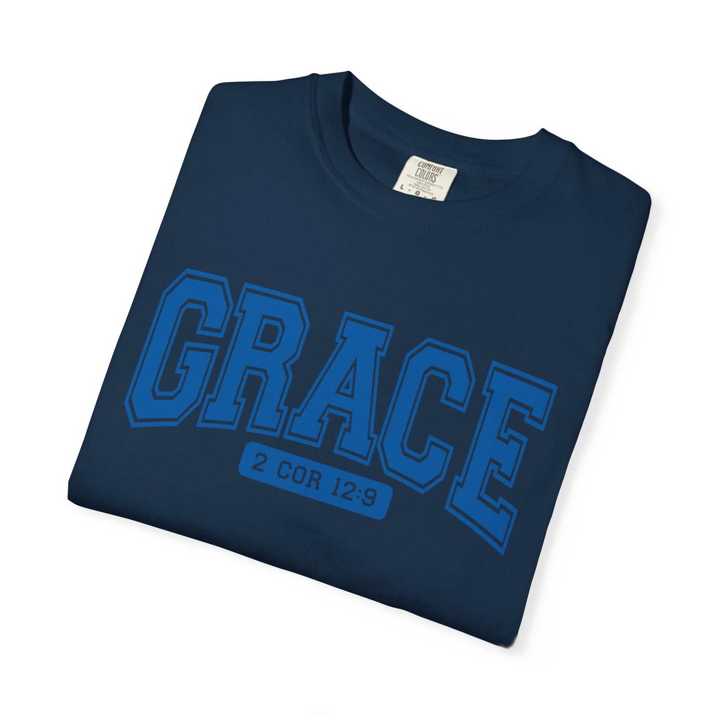 Unisex Garment-Dyed T-shirt with Grace Design, Inspirational Apparel, Faith-Based Gift, Casual Everyday Wear, Versatile Christian Tee