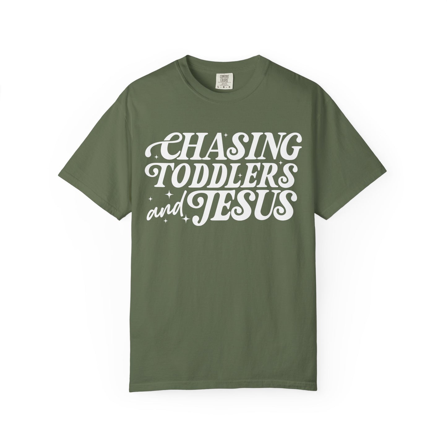 Chasing Toddlers and Jesus Unisex T-shirt, Family Reunion Shirt, Christian Apparel, Toddler Chaser Tee, Faith-Based