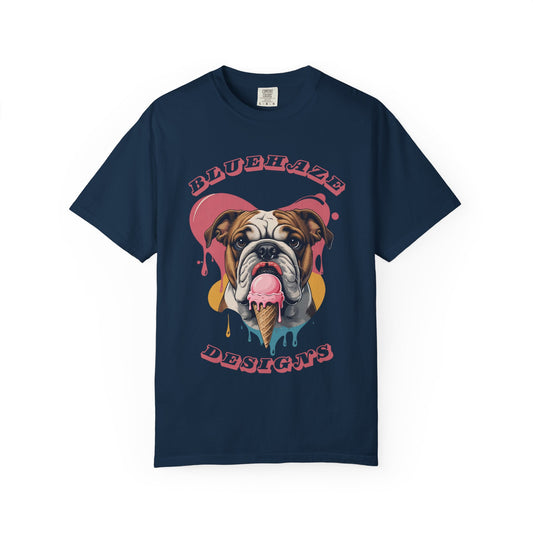 BlueHaze Colorful Dog Illustration T-Shirt, Pet Lover's Tee, Gift for Dog Owners, Summer Fashion, Unisex T-Shirt