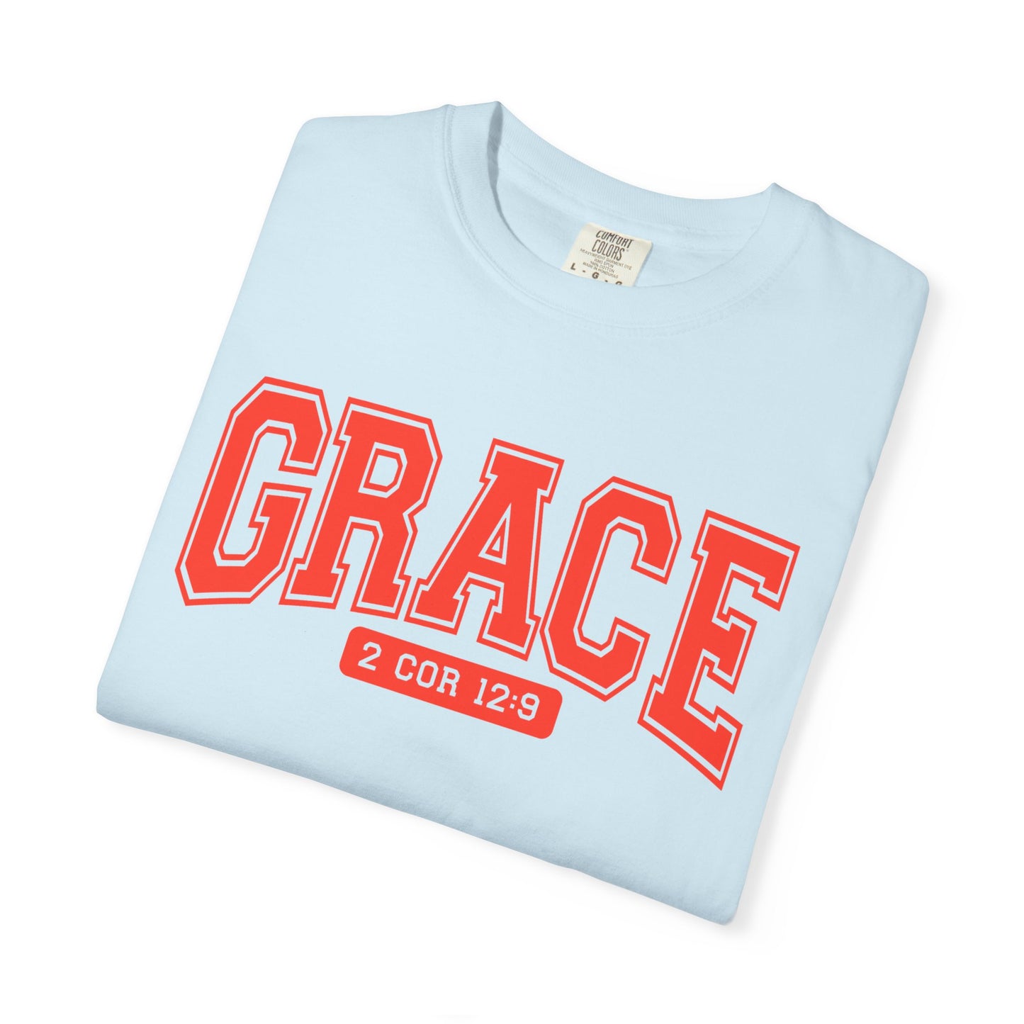 Unisex Garment-Dyed T-shirt with Grace Design, Inspirational Apparel, Faith-Based Gift, Casual Everyday Wear, Versatile Christian Tee
