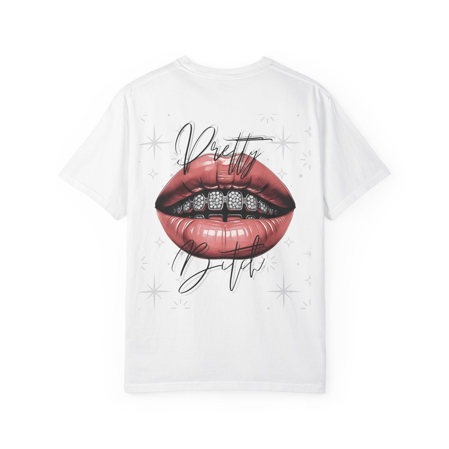 "Pretty B" Unisex Graphic Tee with Bold Lips Design, Trendy Fashion Shirt