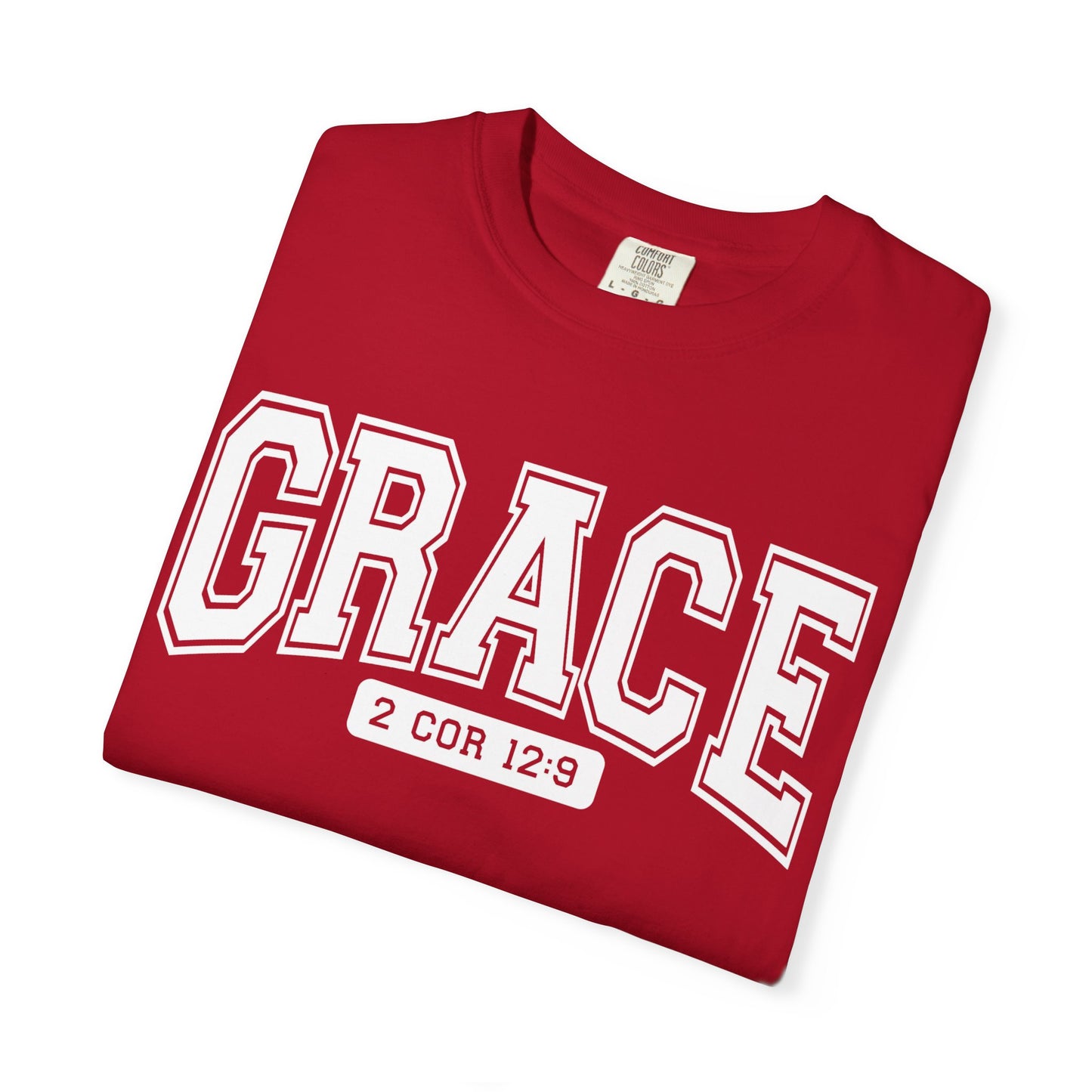 Unisex Garment-Dyed T-shirt with Grace Design, Inspirational Apparel, Faith-Based Gift, Casual Everyday Wear, Versatile Christian Tee