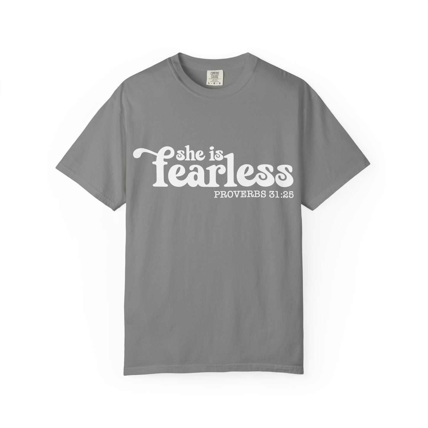 Fearless T-Shirt, Inspirational Tee, Christian Gift, Proverbs 31:25 Shirt, Casual Wear, Motivational Apparel