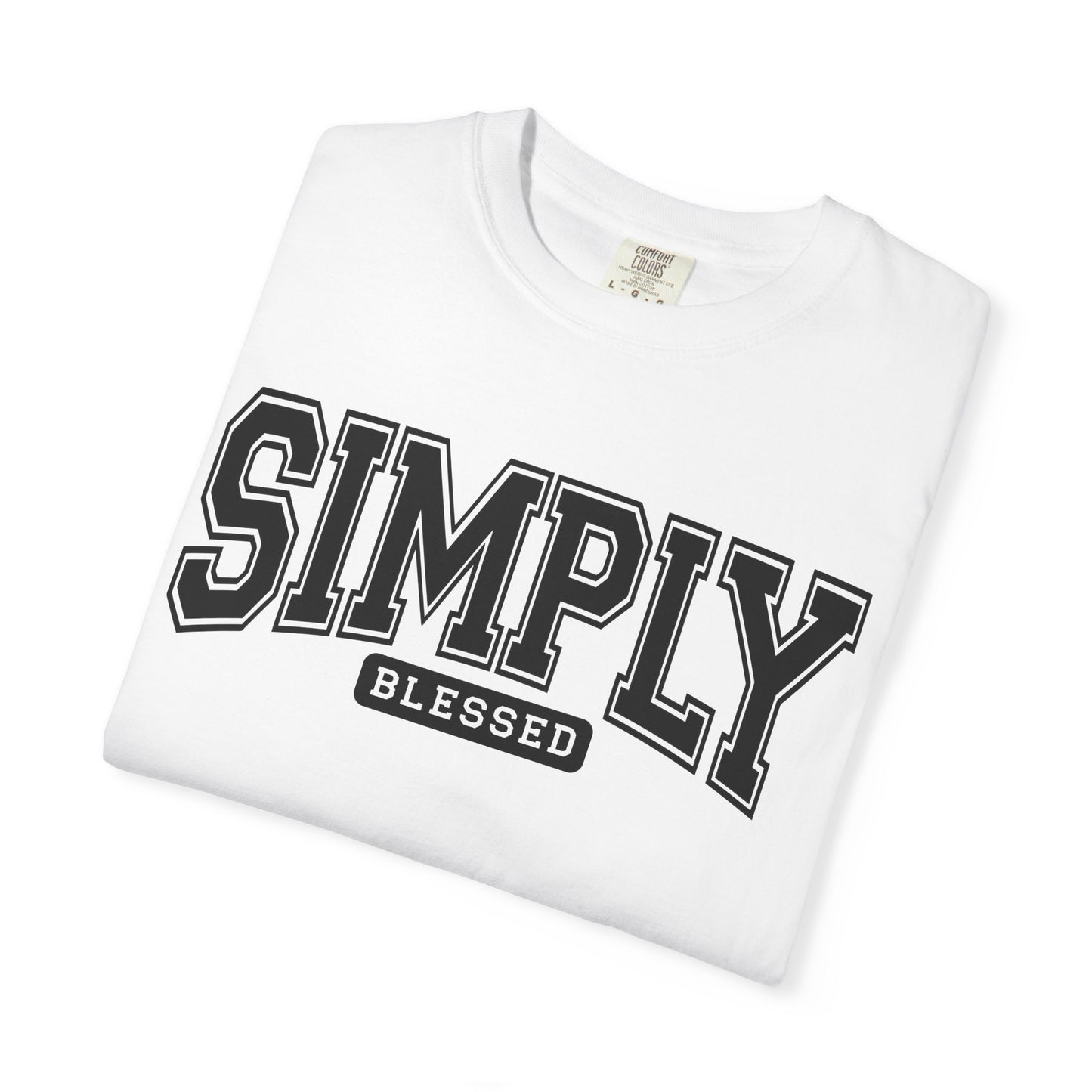 Simply Blessed Unisex T-shirt, Mindfulness Apparel, Casual Faith Shirt, Everyday Wear, Gift for Believers, Spiritual Comfort