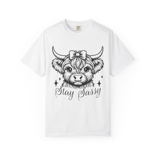 Sassy Cow Graphic Tee, Cute Animal Shirt, Unisex Cotton T-shirt, Gift for Animal Lovers, Casual Wear