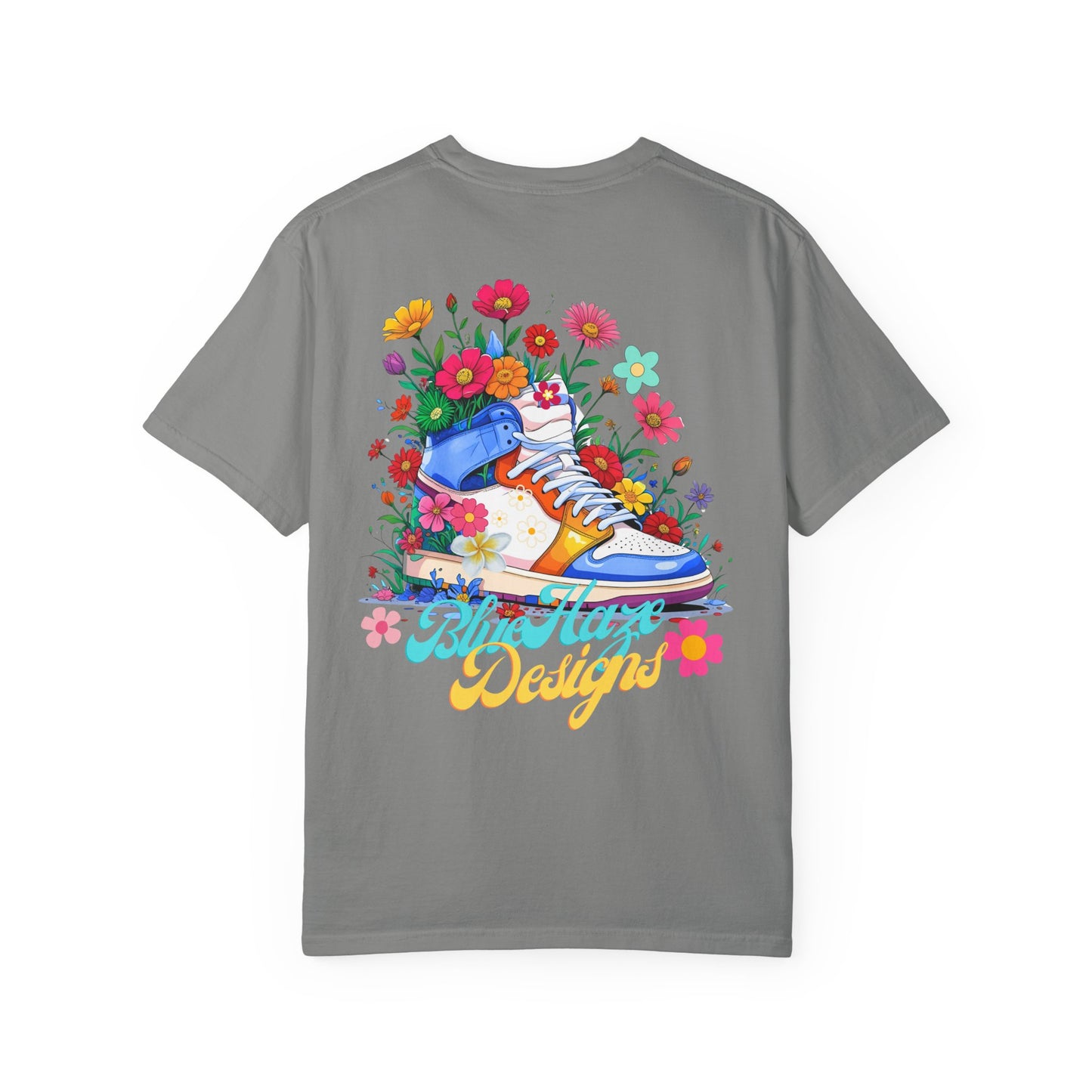 BlueHaze Floral Shoe Vibes T-Shirt
