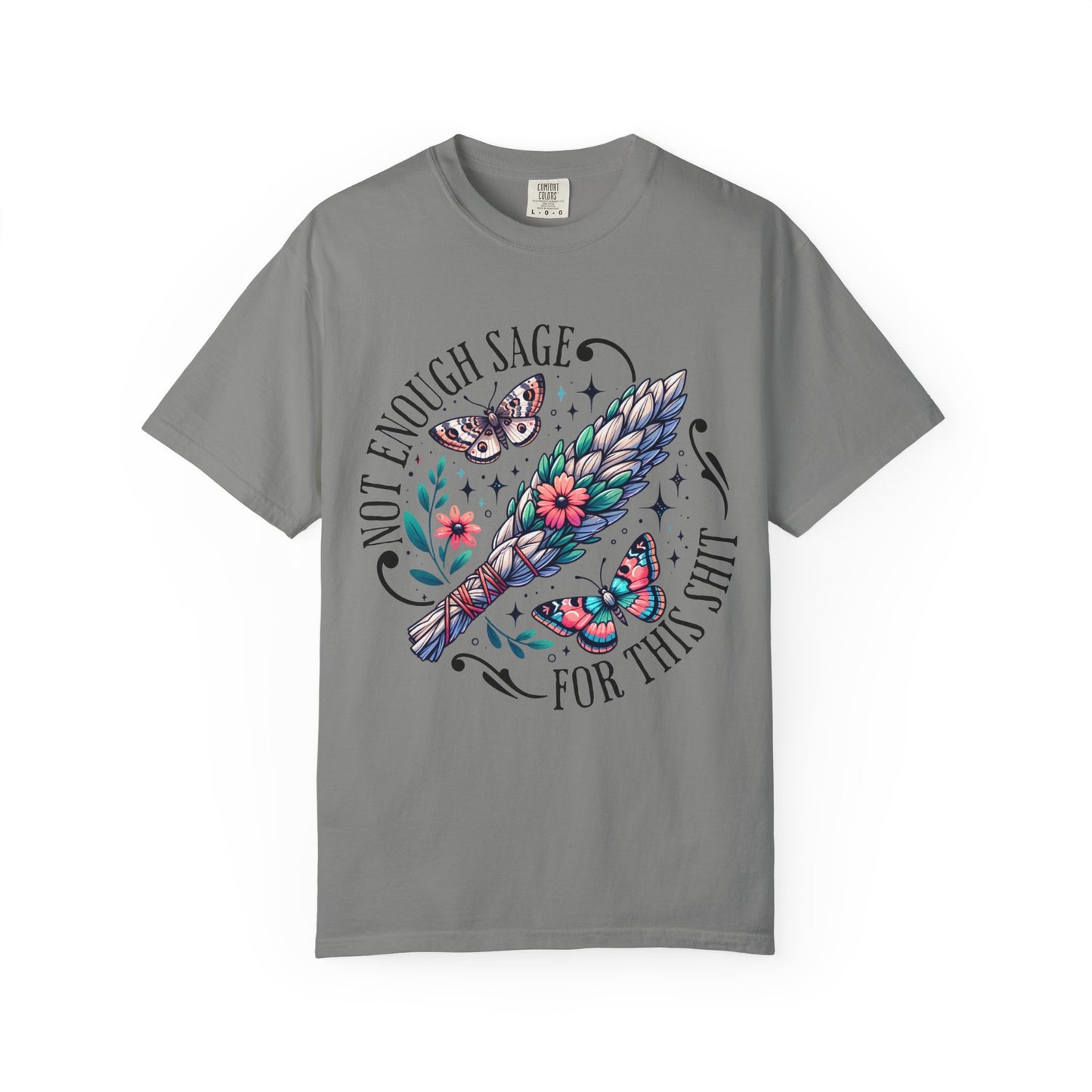 Bohemian Sage T-Shirt, Cute Witchy Tee, Gifts for Nature Lovers, Plant Mother Shirt, Butterfly Graphic Tee, Casual Everyday Wear