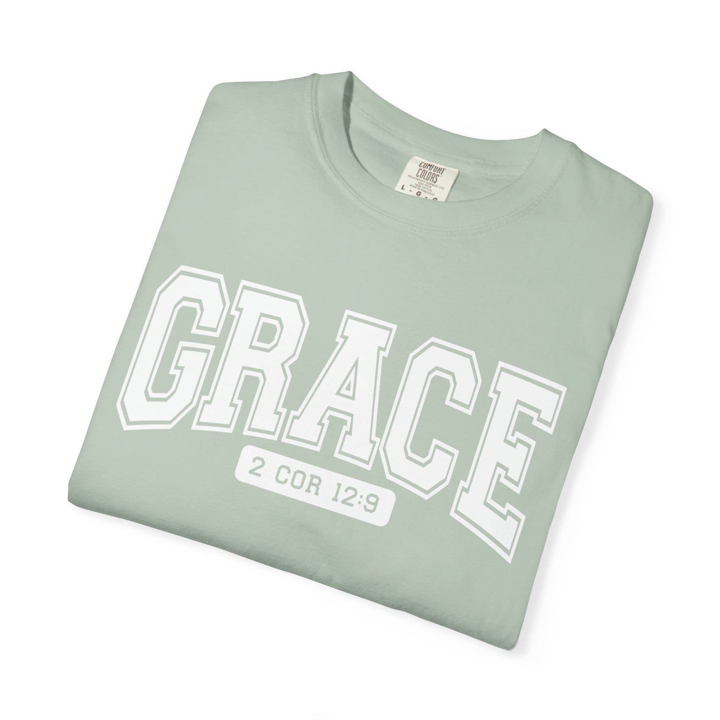 Unisex Garment-Dyed T-shirt with Grace Design, Inspirational Apparel, Faith-Based Gift, Casual Everyday Wear, Versatile Christian Tee