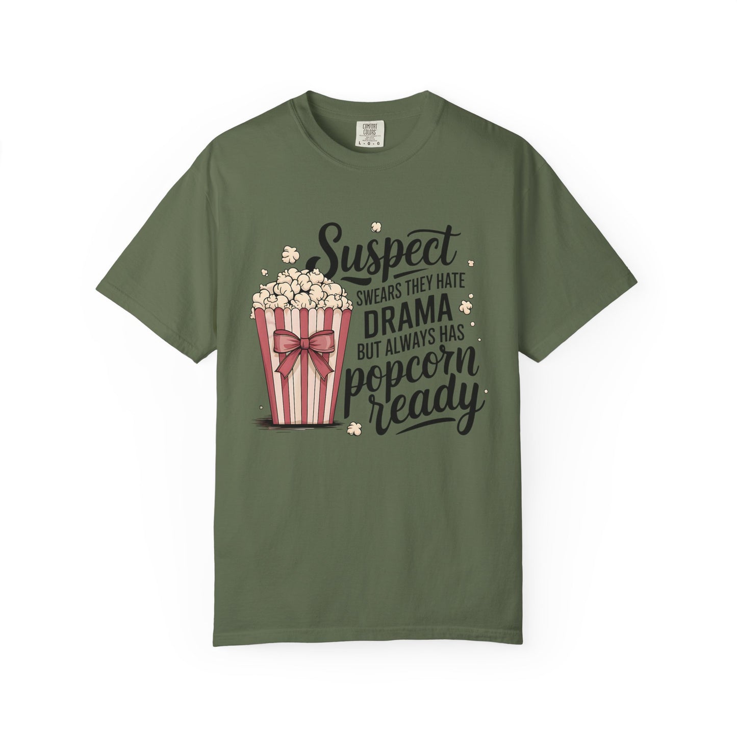 Popcorn Drama Tee, Unisex Graphic T-Shirt, Movie Lover Gift, Casual Wear, Fun Gift for Friends, Humor Top